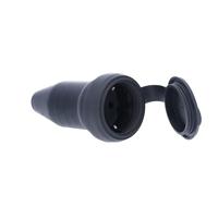 AS Schwabe 60419 Koppeling met randaarde 230 V Zwart IP44 - thumbnail