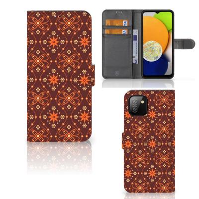 Samsung Galaxy A03 | Telefoon Hoesje | Batik Brown Samsung Galaxy A03 | Telefoon Hoesje | Batik Brown
