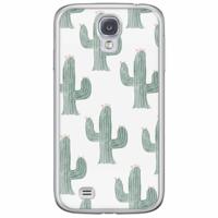 Samsung Galaxy S4 siliconen hoesje - Cactus print - thumbnail