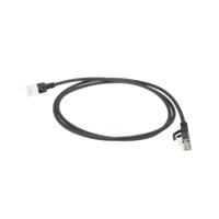ACT Zwarte 7 meter LSZH U/FTP CAT6A datacenter slimline patchkabel snagless met RJ45 connectoren - thumbnail