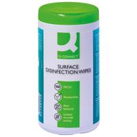 Q-CONNECT reinigingsdoekjes voor oppervlakken desinfecterend pak van 100 doekjes - thumbnail