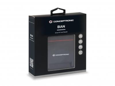 Conceptronic SCR01B smart card reader Zwart USB 2.0