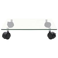 VidaXL Plantenrollers vierkant 35x35 cm gehard glas 2 st - thumbnail