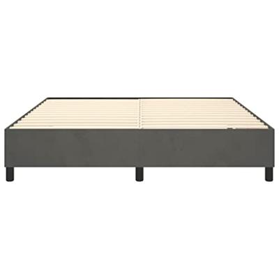 Boxspringframe fluweel donkergrijs 160x200 cm Boxspringframe fluweel donkergrijs 160x200 cm