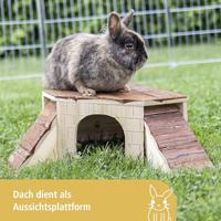 Miniatuurhuis Kerbl Knaagdieren 37 x 37 x 16 cm Bruin Hout - thumbnail