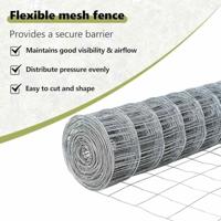 VidaXL Hek met paal zilver 0,6 x 25 m staal en pvc - thumbnail