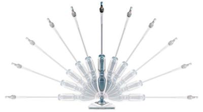 BLACK & DECKER FSM1630-QS - Deltahead stoommop - 1600 W - 4 accessoires - Wit/Blauw - thumbnail
