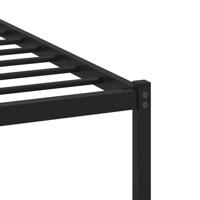 Bedframe zonder matras metaal bruin eikenkleurig 200x200 cm - thumbnail
