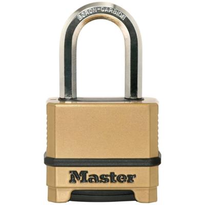 Masterlock 50mm padlock - zinc body with black thermoplastic outer cover for corr - M175EURDLF