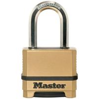 Masterlock 50mm padlock - zinc body with black thermoplastic outer cover for corr - M175EURDLF - thumbnail