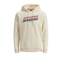 JACK & JONES ORIGINALS hoodie met logo ecru - thumbnail
