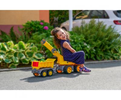 Big power worker maxi loopauto met kraan Big power worker maxi loopauto met kraan