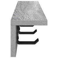 Wandgemonteerde kapstok Grijs sonoma 40 x 10.5 x 10.5 cm - thumbnail