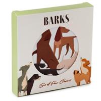 Barks Hond Set 4 Onderzetters - thumbnail