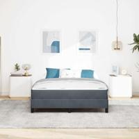 Boxspringbed met matras Donkergrijs 140 x 200 cm Fluweel - thumbnail