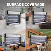 Elektrische Muggenlamp - 16 Watt - 4200 Volt - Geschikt voor 50m² - UV Vliegenlamp - Insectenlamp - Incl. stekker - Hoog voltage - Extra Krachtig - thumbnail