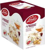 Lonka Nougat, per stuk verpakt, 12g, doos van 214 stuks, pinda vrucht - thumbnail