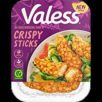 Valess Vegetarische Chik&apos;n Crispy Sticks 5 Stuks 160 g bij Jumbo