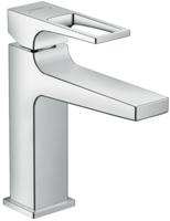 Hansgrohe Metropol 110 EcoSmart wastafelmengkraan met beugelgreep en push-open plug chroom - thumbnail