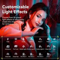 Ulanzi 120W RGB V-Mount videolamp met kleurtemperatuur 2700K-6500K en Bowens-mount - thumbnail