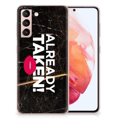 Samsung Galaxy S21 | Siliconen hoesje | met naam Already Taken Black