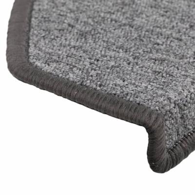 Trapmatten 15 st 65x24x4 cm Donkergrijs Halfrond Groot