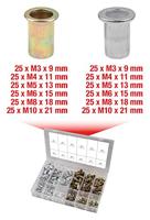 KS Tools 970.0630 Assortiment draadeinden, staal en aluminium, M3x9mm-M10x21mm, 300-delig - thumbnail