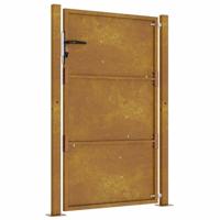 Poort 105x130 cm cortenstaal - thumbnail