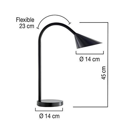 Unilux bureaulamp Sol, LED, zwart Unilux bureaulamp Sol, LED, zwart