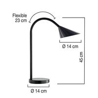 Unilux bureaulamp Sol, LED, zwart - thumbnail