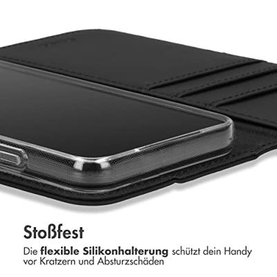 Accezz Wallet Case voor Samsung Galaxy A13 (4G) Telefoonhoesje Zwart - thumbnail