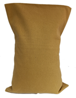 Ecologisch Kersenpitkussen 30x20 cm met wasbaar hoesje (Kleur: Oker Karamel) - thumbnail
