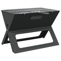 VidaXL Buiten grill zwart 46 x 31 x 31 cm staal - thumbnail