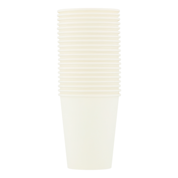 HEMA Papieren bekers 250ml wit - 20 stuks