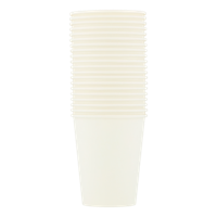 HEMA Papieren bekers 250ml wit - 20 stuks - thumbnail