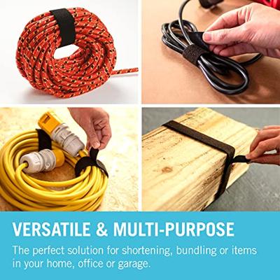 VELCRO® VEL-EC60254 Klittenband kabelbinder Om te bundelen Haak- en lusdeel (l x b) 5000 mm x 30 mm Zwart 5 m