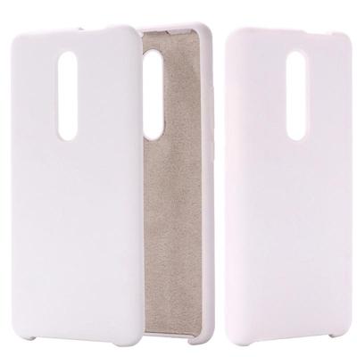 Effen kleur Liquid silicone dropproof beschermende case voor Xiaomi Redmi K20/K20 Pro/mi 9T/mi 9T Pro (wit)