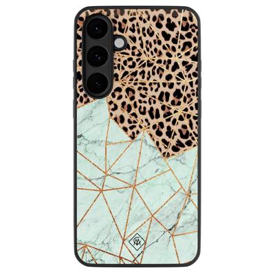 Samsung Galaxy S25 FE hoesje - Luipaard marmer mint Samsung Galaxy S25 FE hoesje - Luipaard marmer mint
