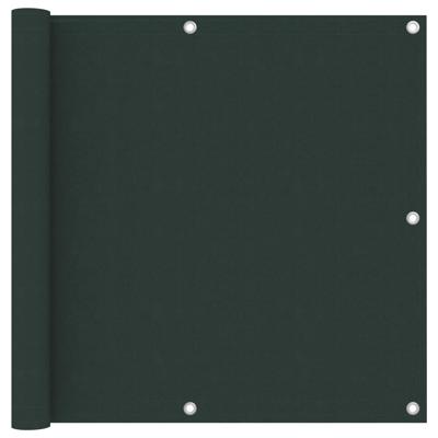 VidaXL Balkonscherm 90x600 cm oxford stof donkergroen