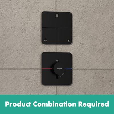 Hansgrohe ShowerSelect Comfort Q stopkraan inbouw voor 3 functies, mat zwart