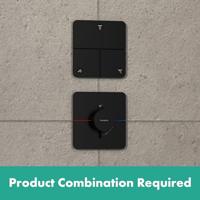 Hansgrohe ShowerSelect Comfort Q stopkraan inbouw voor 3 functies, mat zwart - thumbnail