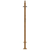 Poort met vlamontwerp 105x130 cm weervast staal - thumbnail