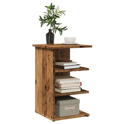 Dressoir 35x35x55 cm bewerkt hout oud houtkleurig