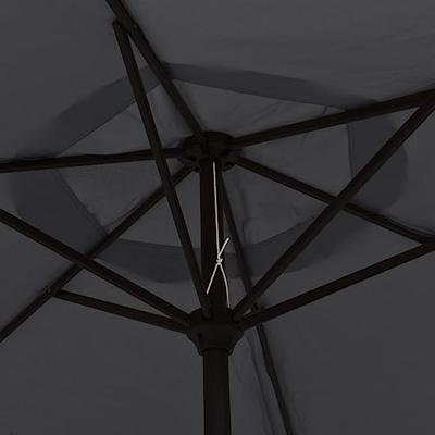VidaXL Parasol 200x224 cm aluminium zwart