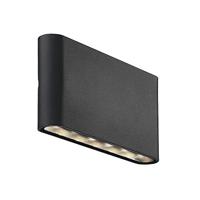Wandlamp buiten up en downlighter gevelverlichting &apos;Kinver&apos; Nordlux buitenlamp zwart modern - thumbnail