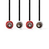Nedis Stereo-Audiokabel | 2x RCA Male - 2x RCA Male | 10 m | Zwart - thumbnail