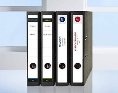 Avery-Zweckform Ordneretiketten L4758-10 38 x 297 mm Papier Wit Permanent hechtend 50 stuk(s)