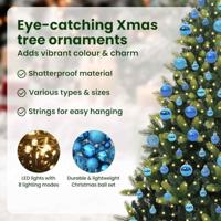 Kunstkerstboom met scharnier 300 LEDs Groen 180 cm PVC en PE - thumbnail