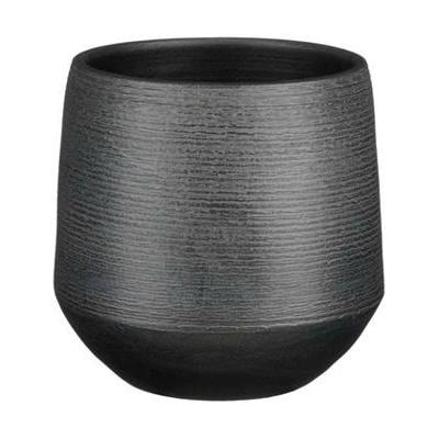 Mica Decorations bloempot Evora 19x18cm donker groen