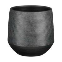 Mica Decorations bloempot Evora 19x18cm donker groen - thumbnail